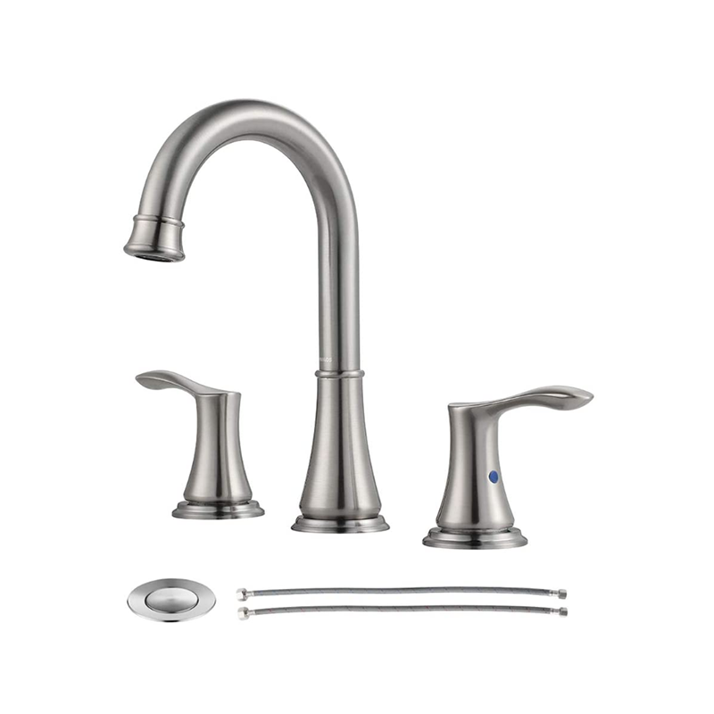 Berus nikel dua pemegang gaya moden 8 "pisau sink"